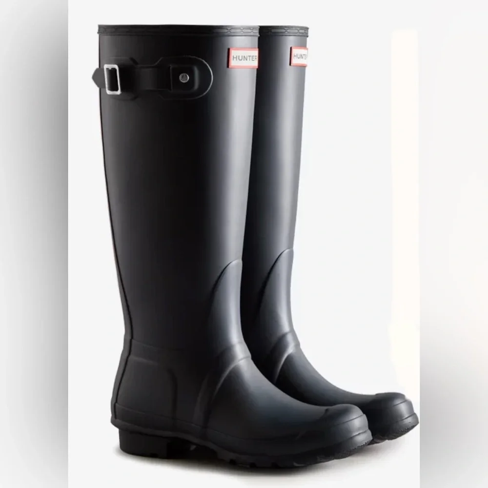 Hunter Matte Tall Rain Boots EU 40/41 - Picture 1 of 13